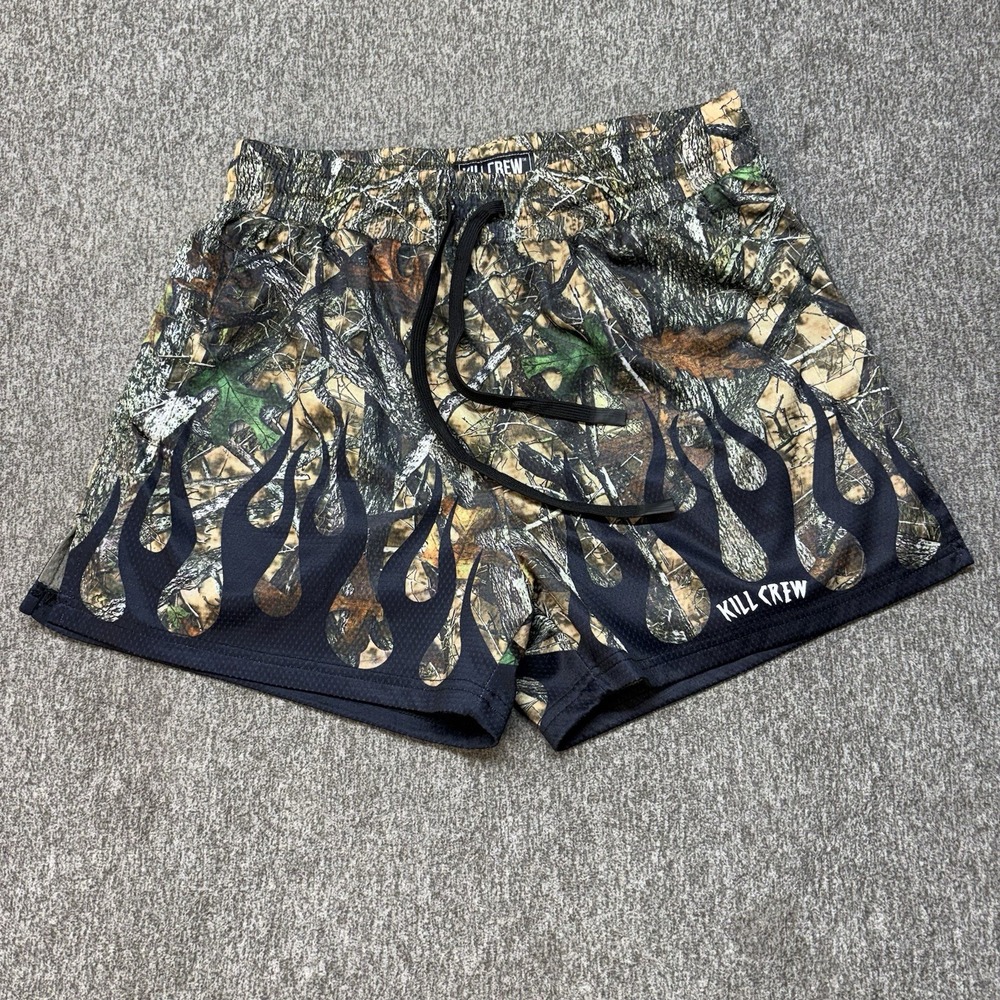 Kill Crew Camo Shorts Muay Thai Men Size L Wildfire